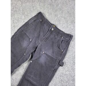 Carhartt Double Front Carpenter Pants Mens 30x29 Black Good Original Fit Canvas